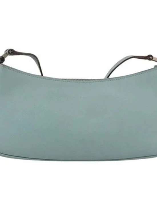 GUCCI Micro GG Canvas Shoulder Bag Leather Light Blue Gold 001 5155 Auth 173651 - Picture 2 of 16